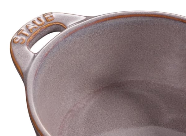 Staub Ceramique, Grytfrom, Rund, Keramiska, Keramiska, Grå, Emalj