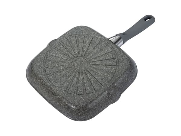 BALLARINI 75002-941-0, Torg, Grillpanna, Grå, Granit, Gjuten aluminium, Thermo-Spot