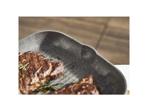 BALLARINI 75002-941-0, Torg, Grillpanna, Grå, Granit, Gjuten aluminium, Thermo-Spot