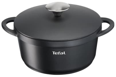 Tefal Trattoria E2184474, pyöreä, musta, alumiini, Titanium Extra ...