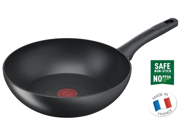 Tefal G2681972, Rund, Wok-/stekepanne, Grå, Titan, 175 °C, Aluminium
