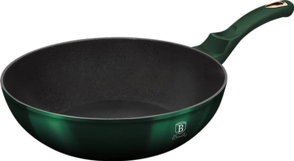 Berlinger Haus BH/6053, Rund, Wok-/stekepanne, Grønn, Titan, Aluminium, 3,2 l