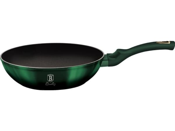 Berlinger Haus BH/6053, Rund, Wok-/stekepanne, Grønn, Titan, Aluminium, 3,2 l