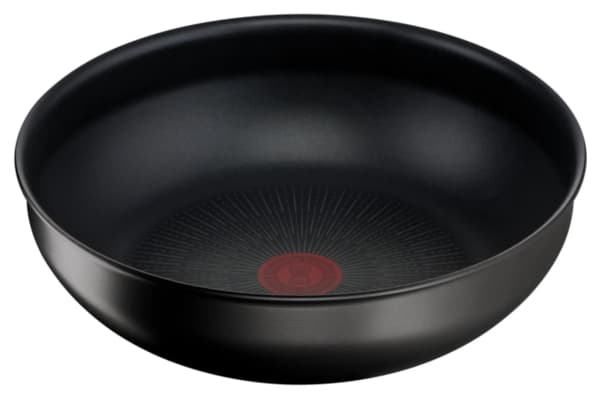Tefal L39719, Wokpanna, Svart, Gjuten aluminium, Titan, Thermo-Spot, Löstagbar