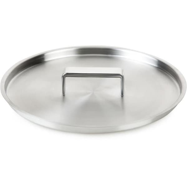 HALTHY & SMY HT1004 Gryta med lock i rostfritt stål - Diameter 24 cm - Lämplig för ugnar upp till 240°C