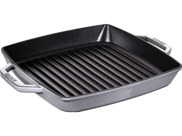 STAUB - Grillpanna - 28 x 28 cm - kvadrat - mattsvart, grafitgrå