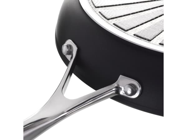 BALLARINI ALBG0L0.20U, Rund, All-bruk panne, Sort, Rustfritt stål, Aluminium, Gass, Induksjon, Rustfritt stål