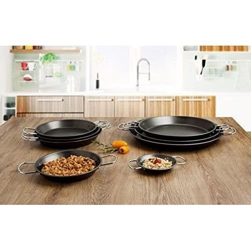 Quid -Paella panna 42cm 10 delar Senia, färg svart, 54,1x 42,2x 4,5cm - 7559021
