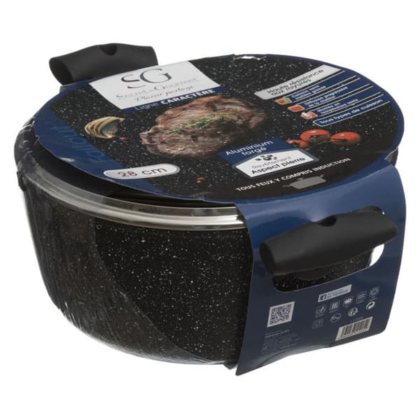 Smidd aluminiumgryta "Caractère" Secret de gourmet - Smidd aluminiumgryta 28 cm