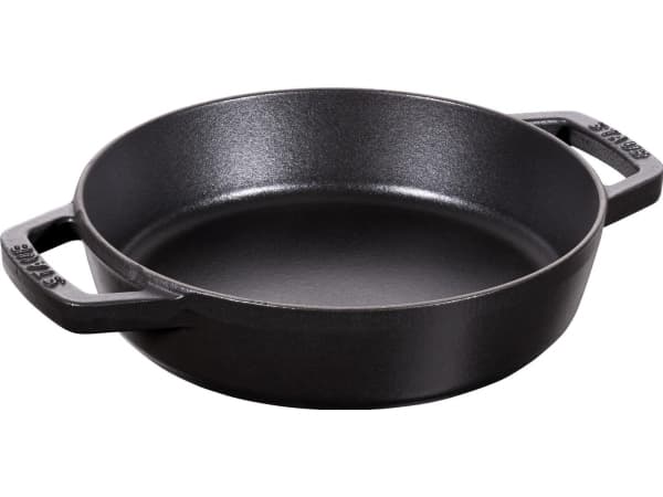 Støpejernsstekepanne med to håndtak Staub - 20 cm, Sort