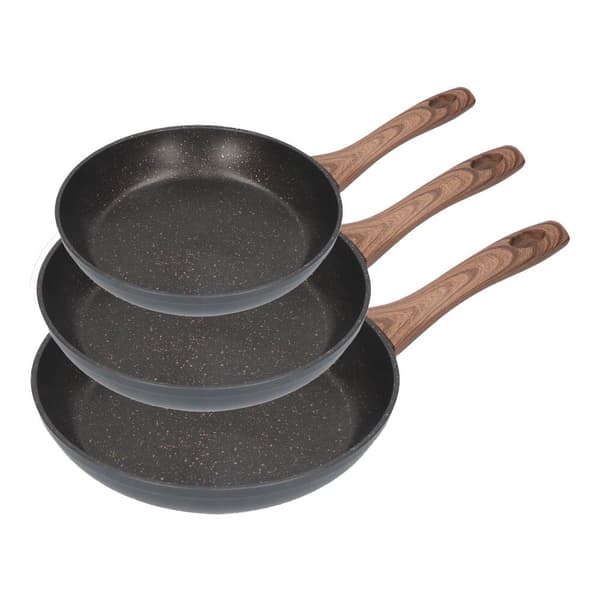 Edm Nonstick Set Med Kokkärl Serie Eneas 3 Enheter Silver