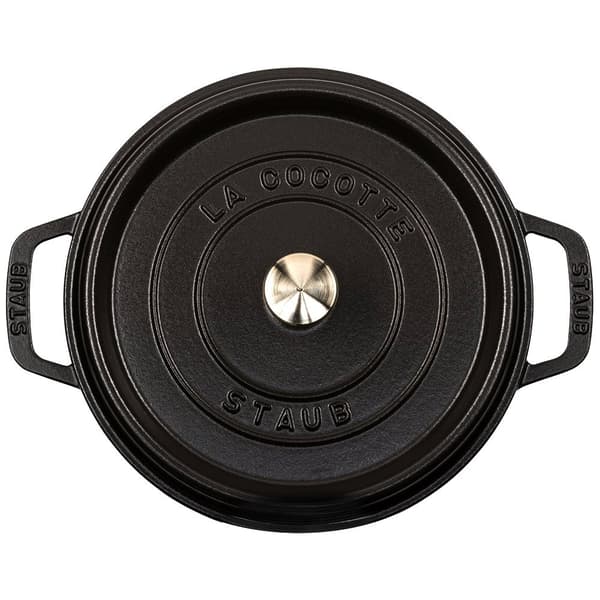 Staub Rund Cocotte 24 Cm Sort