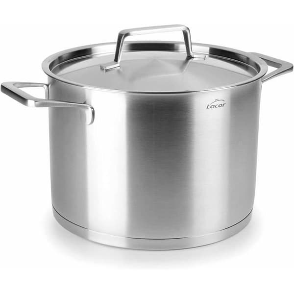 LACOR 45122 Kanna med lock, rostfritt stål, INOX, 22 cm