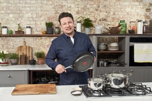 Tefal Jamie Oliver E3040444, Rund, All-bruk panne, Rustfritt stål, Titan, Rustfritt stål, 1,83 l