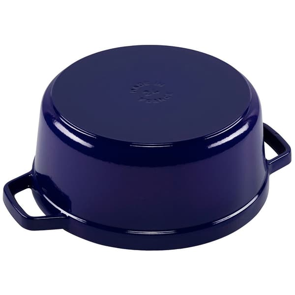 Staub Runda Cocotte 24 Centimeter Blå