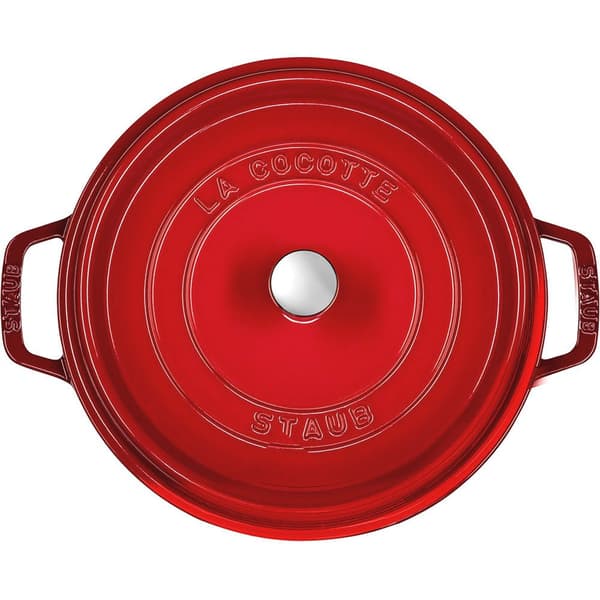 Staub Rund Cocotte 24 Cm Rød