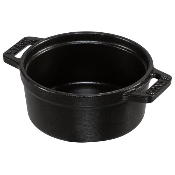 Staub Runda Mini Cocotte 10 Centimeter Svart