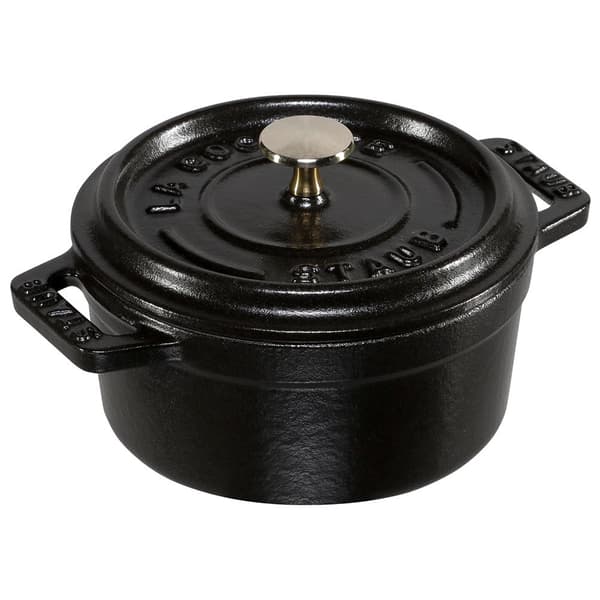 Staub Pyöristää Mini Cocotte 10 Cm Musta