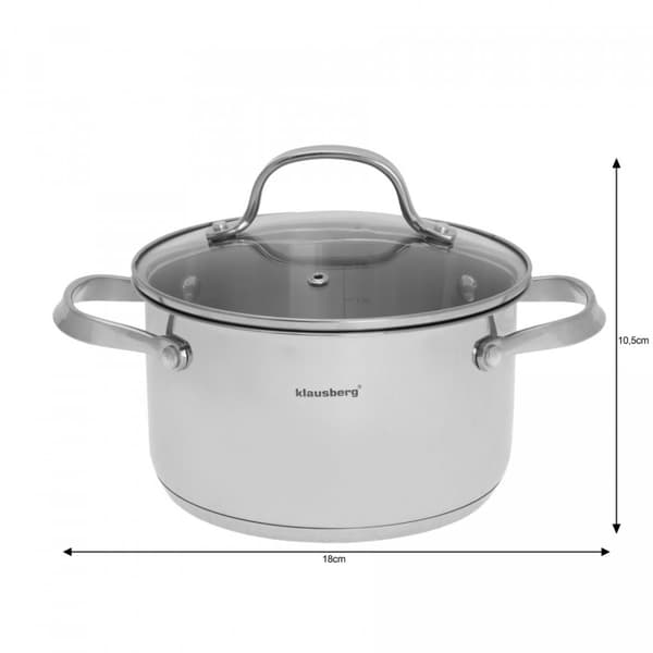 KLAUSBERG GRYDER 9 ELEMENTER. INOX 18/10 KB-7215