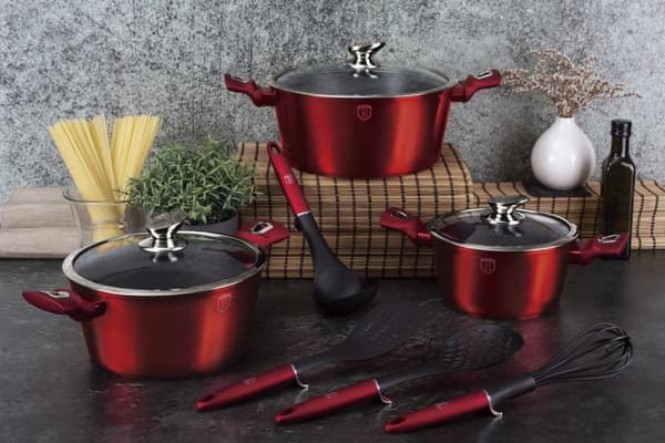 UPPS�TTNING KRUKOR 10 ELEMENT BERLINGER HAUS METALLIC LINE BURGUNDY BH-6150