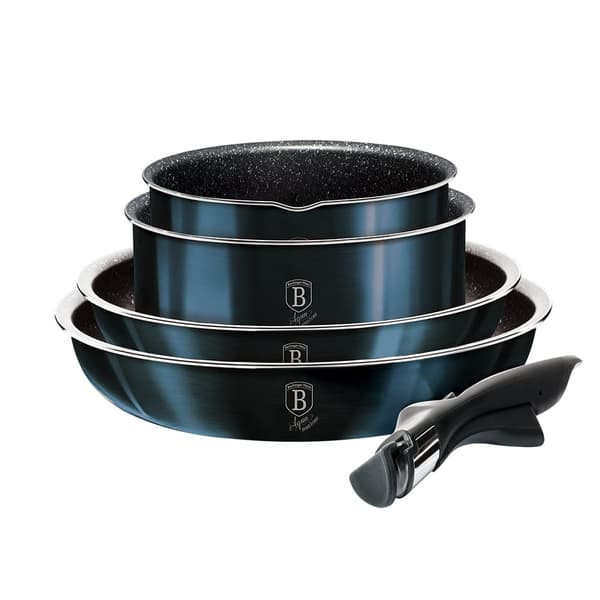 S?T MED 9-DELS GRYDER. CLICK & COOK BERLINGER HAUS METALLIC LINE AQUAMARINE BH-6146