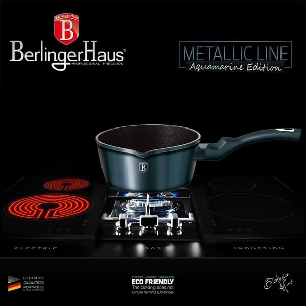RONDEL 1,3L 16CM BERLINGER HAUS METALLIC AQUAMARINE BH-1874