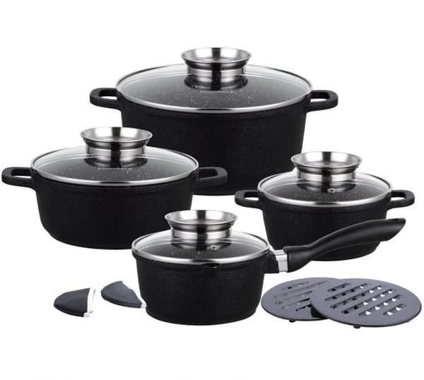 S?T MED 4 GRANITGRYDER 1,3/1,3/2,3/4,5L (12 stk.) KLAUSBERG CRACK DESIGN KB-7360