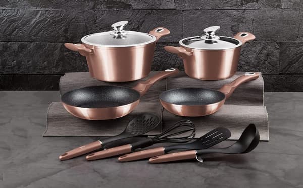 RUUTUSETTI 10 El. BERLINGER HAUS METALLINEN ROSE GOLD BH-6142