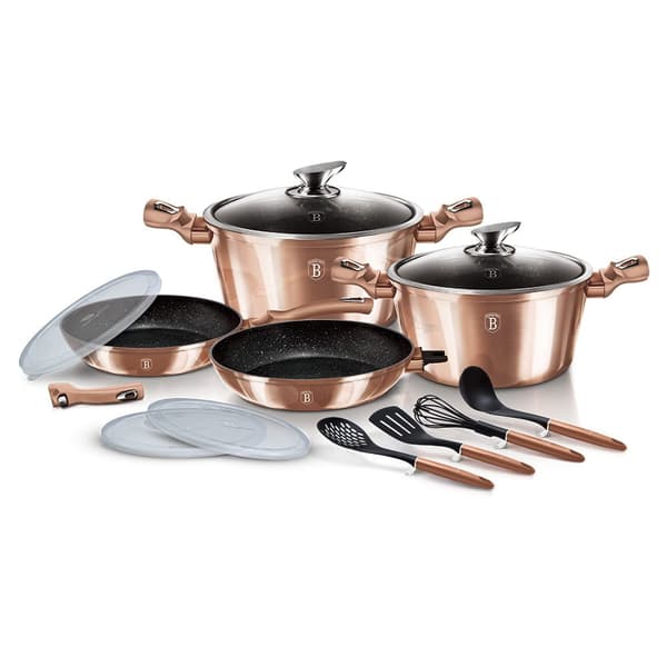 GRYTA SET 13 ELEMENT BERLINGER HAUS METALLIC LINE ROSE GOLD BH-7058