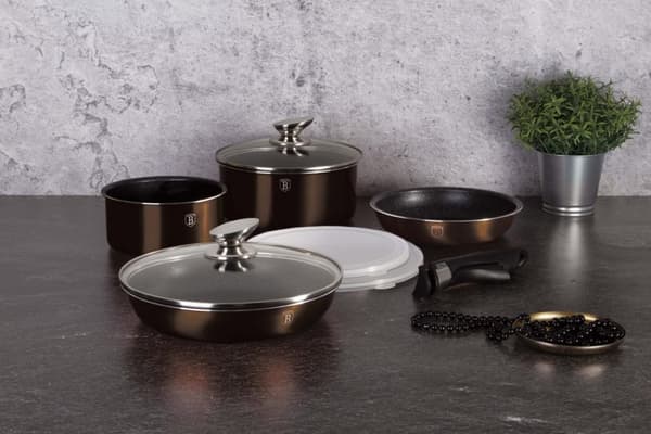PUTKUSET 9 ELEMENTTI� CLICK & COOK BERLINGER HAUS SHINY BLACK BH-7041