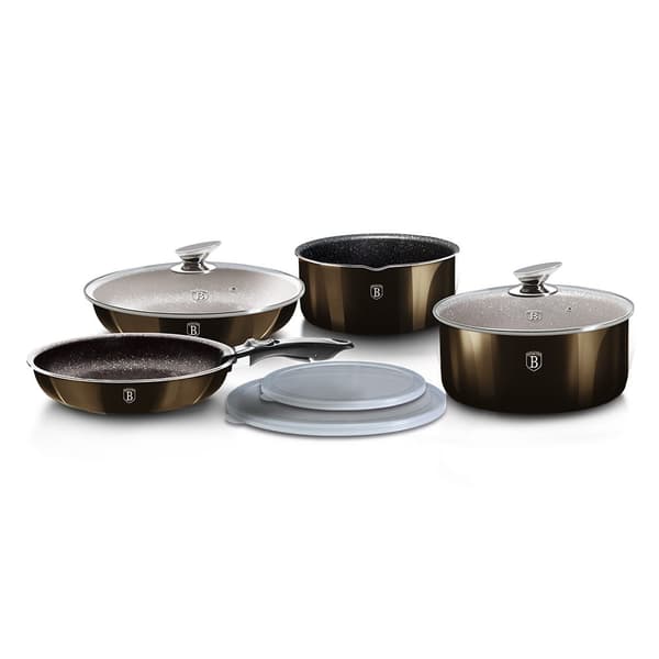 PUTKUSET 9 ELEMENTTI� CLICK & COOK BERLINGER HAUS SHINY BLACK BH-7041