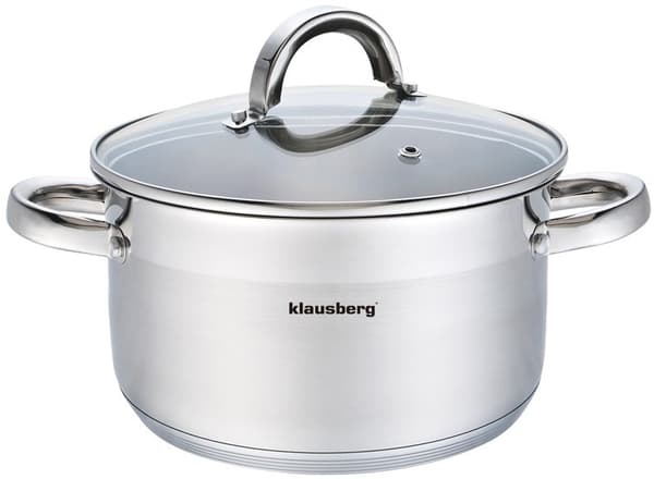 Stålgryde, Ø20cm 3,5l Klausberg