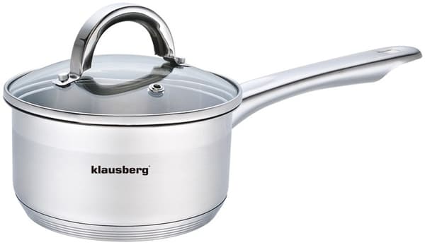 Stålgryde, Ø14cm 1l Klausberg