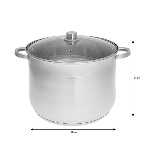 Stålgryta, Ø32cm 18,7l Klausberg