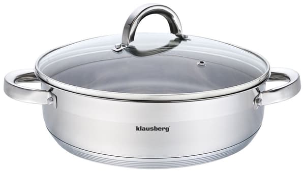 Stålgryde, Ø28cm 6l Klausberg