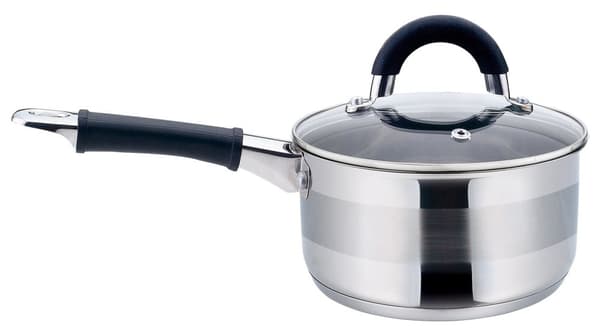 Kastrull med lock, stål Ø16cm 1,5l Kinghoff