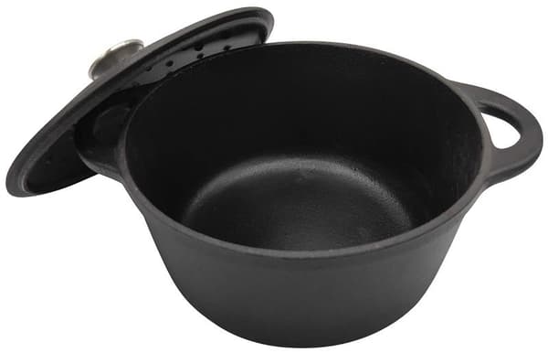Gryta med lock, gjutjärn Ø22cm 2,4 l KingHoff