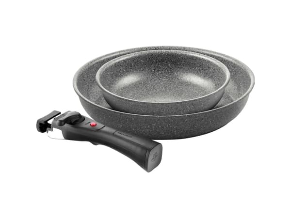 set of 2 frying pans (20 + 28 cm) 1H