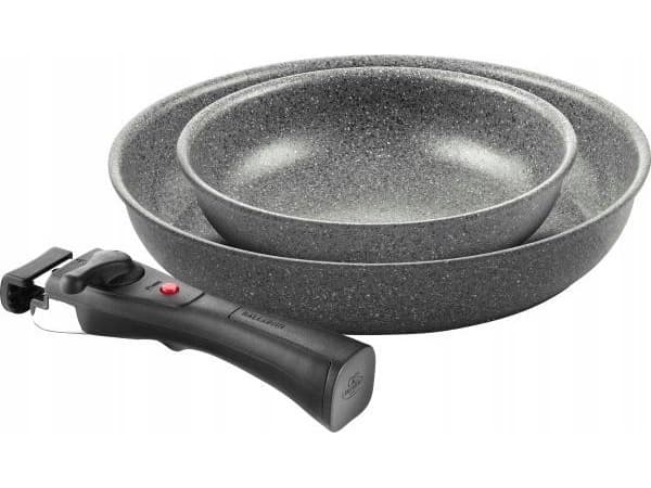 set of 2 frying pans (24 + 28 cm) 1H