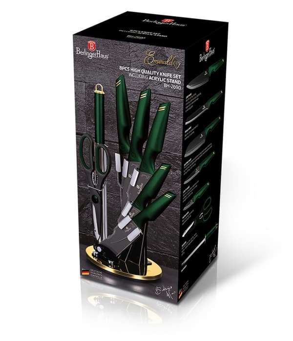 BERLINGER HAUS BH-2690 KNIVSÆT I STATIV