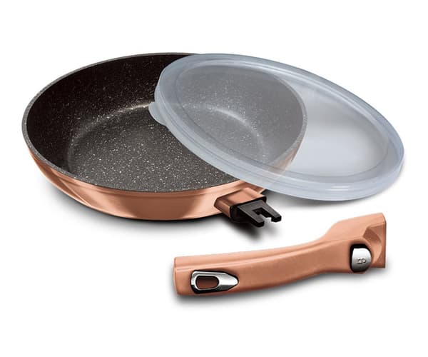 GRANIT STEEKPANA 28cm BERLINGER HAUS BH-1949 ROSE GULD