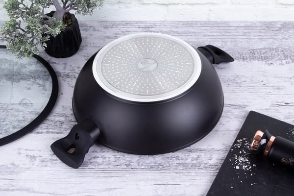 GRANIT WOK 30cm BERLINGER HAUS BH-7112 SVART ROSE