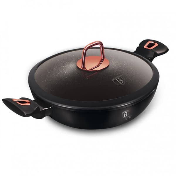 GRANIT WOK 30cm BERLINGER HAUS BH-7112 SVART ROSE