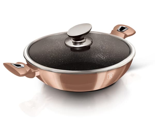 GRANIT WOK 30cm BERLINGER HAUS BH-7100 ROSE GULD