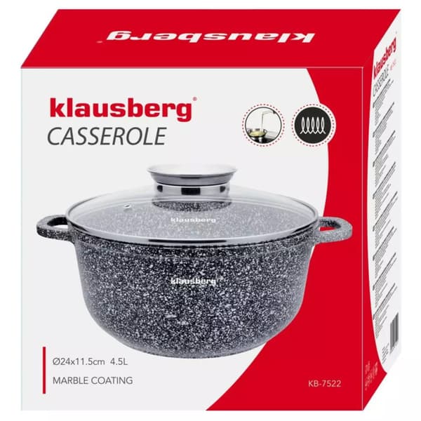 MARMORIPUTKU 4,5L 24cm KLAUSBERG KB-7522