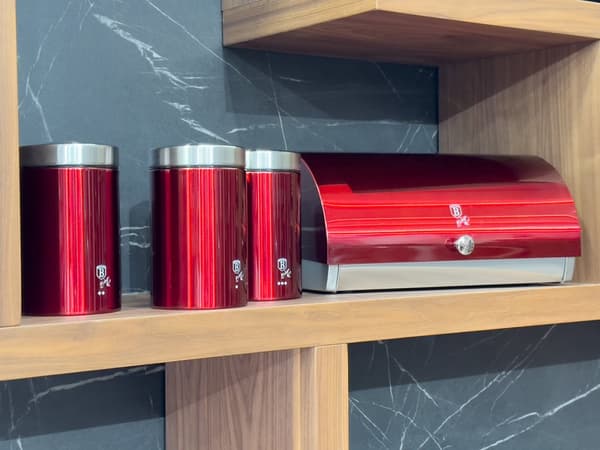 BRØDÆSKE MED ET SÆT BEHOLDERE BERLINGER HAUS BH-6729 BURGUNDY