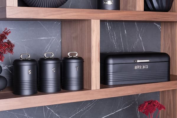 BRÖDLÅDA MED EN SET BEHÅLLARE BERLINGER HAUS BH-6754 SVART SILVER