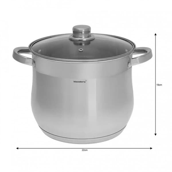 KLAUSBERG GRYDE MED LÅG 7L KB-7162