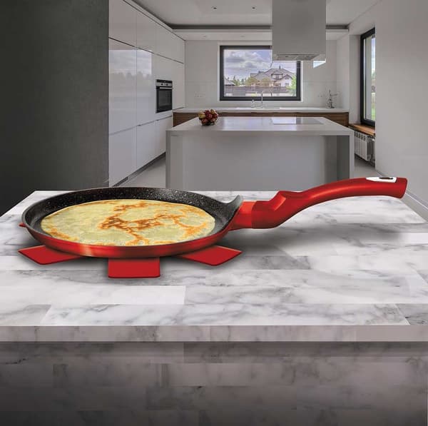 GRANITPANA FÖR PANNKAKOR 25cm BERLINGER HAUS RED METALLIC LINE BH-1272