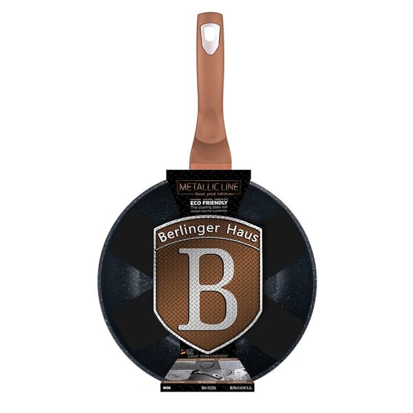 GRANIT WOK PANDE 28cm BERLINGER HAUS ROSE GULD BH-1512